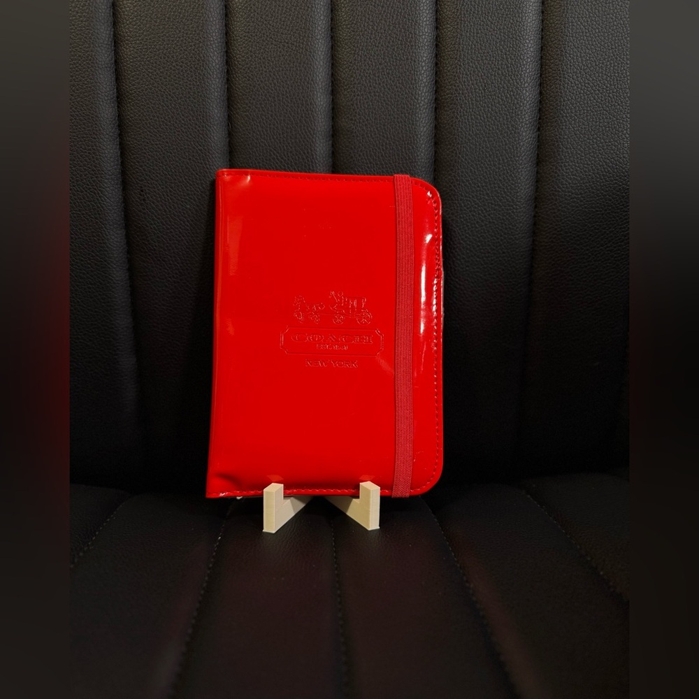Coach Glossy Red Leather Wallet